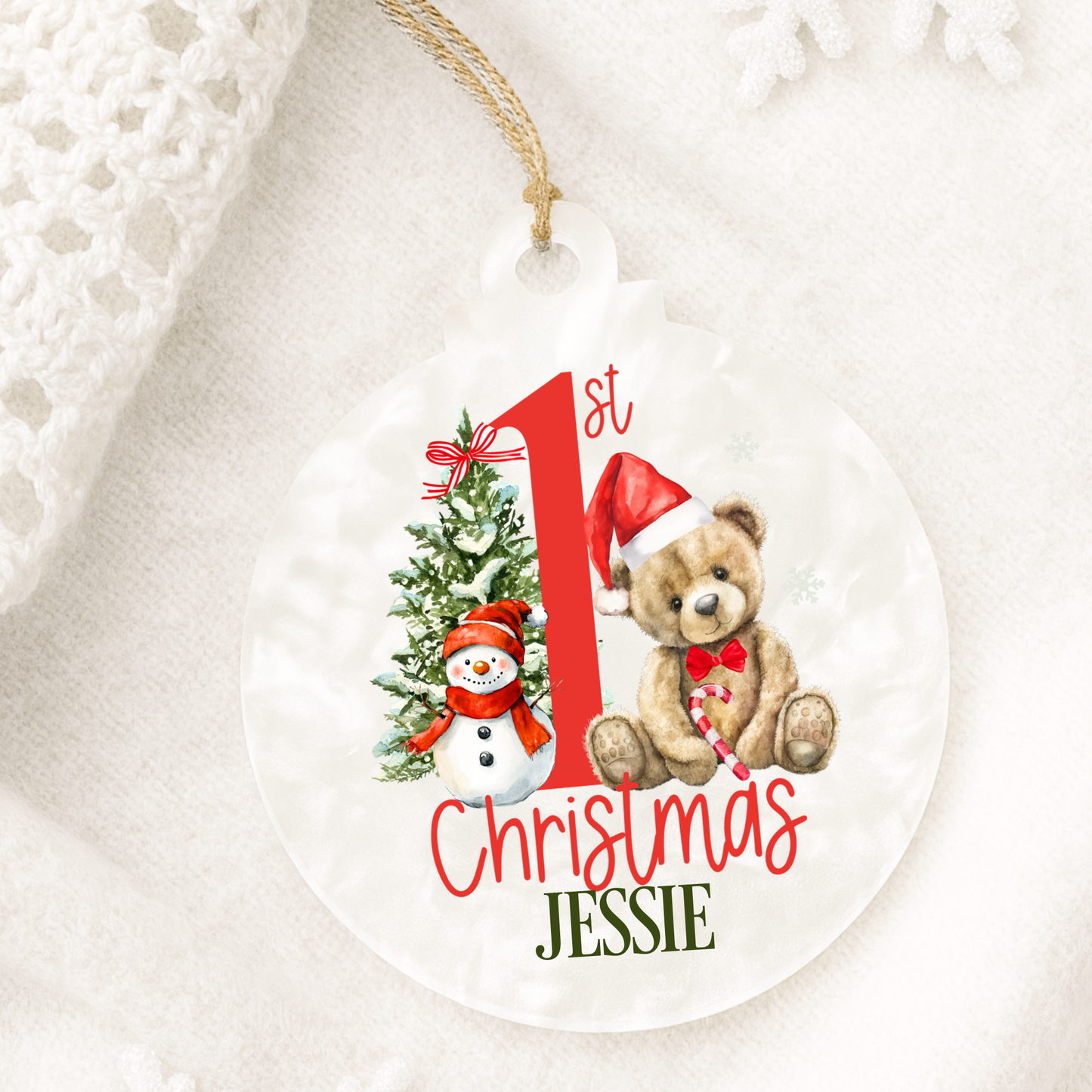 1st Christmas Acrylic Bauble